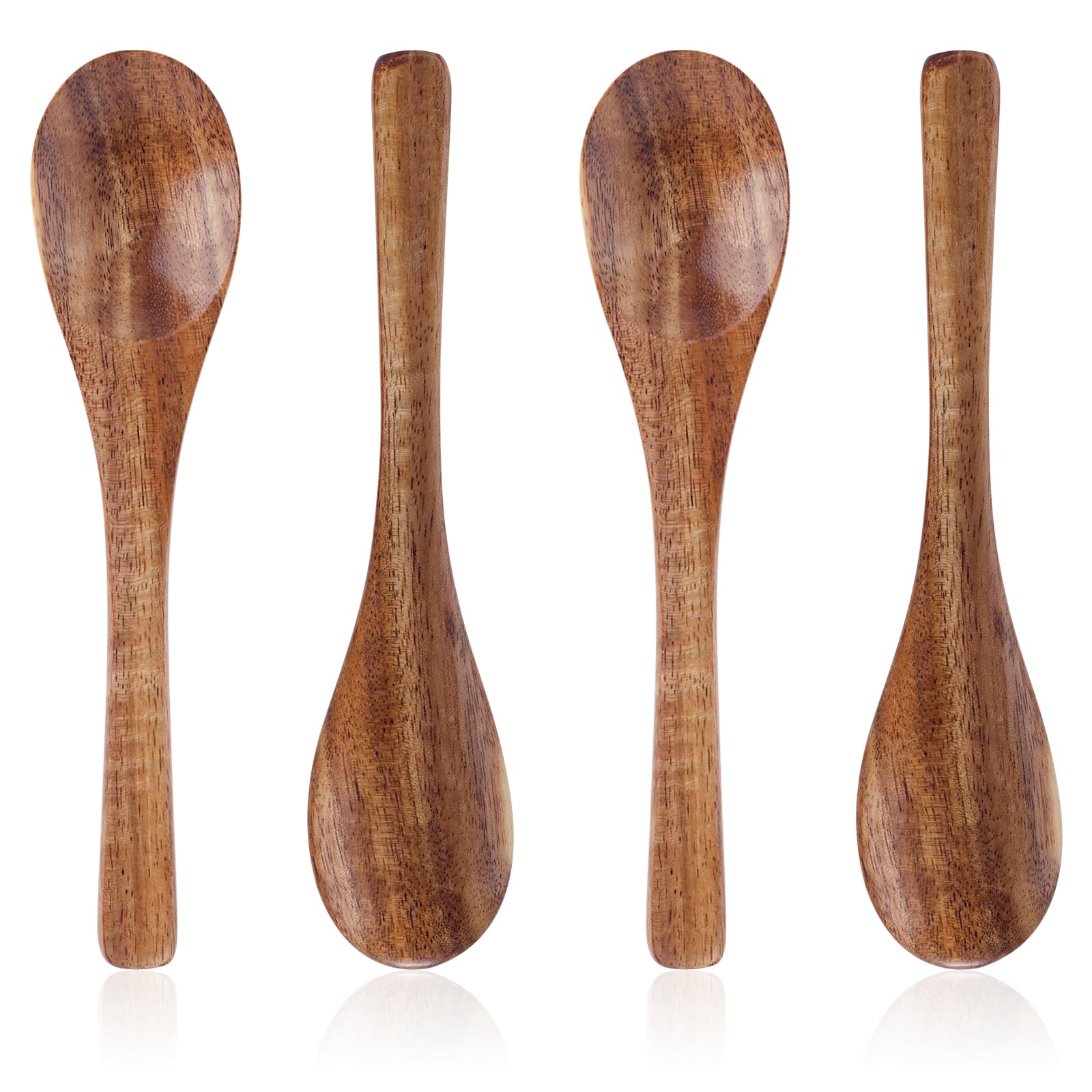 Gosknor 4pcs Petites Cuillères En Bois, 16cm Set De | FindTheDeal