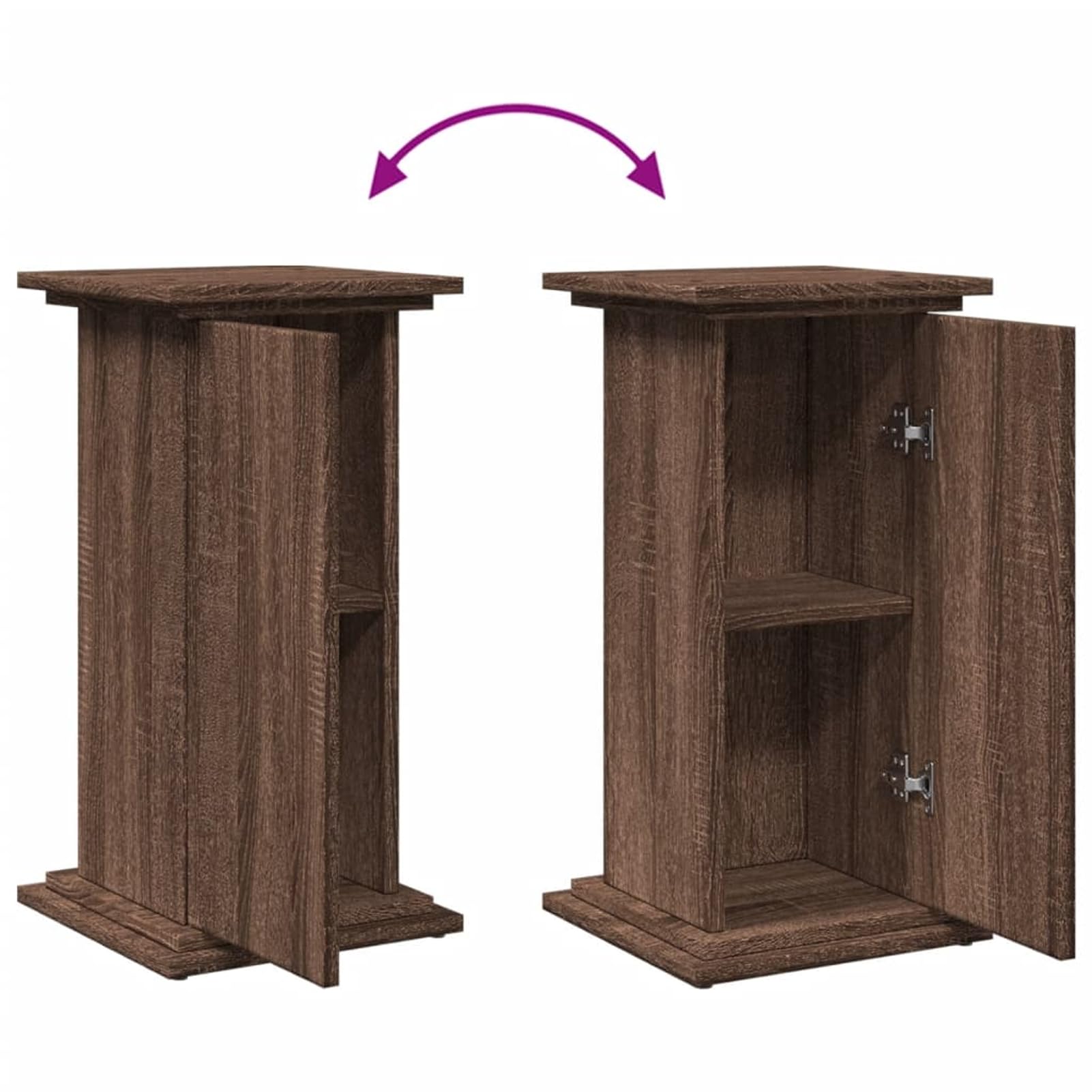 Homgoday Braun 854622 - Soporte para flores (3 niveles, capacidad de carga de 60 kg, 31 x 30 x 60 cm)