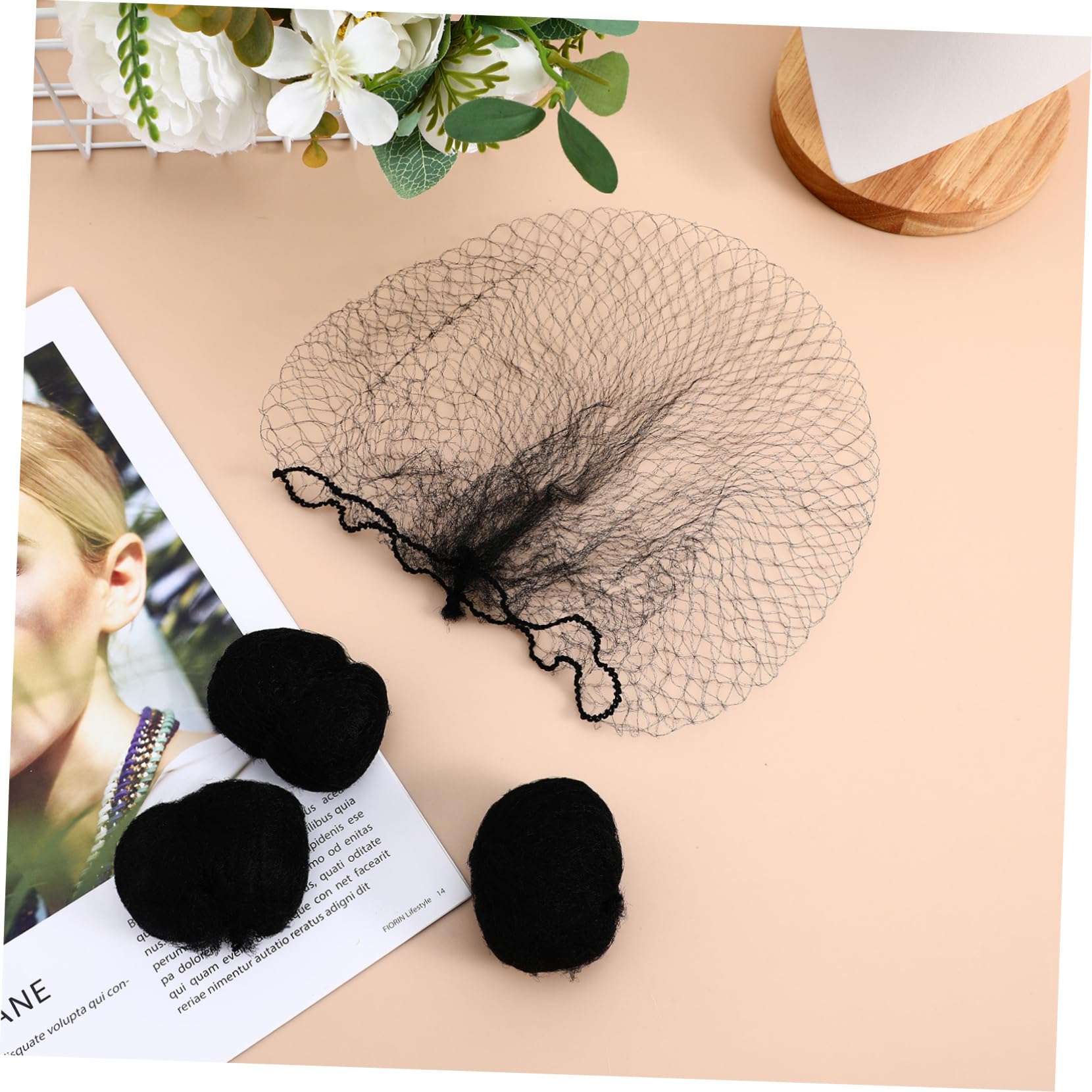 Housoutil Feines Haarnetz 500 STK Perücken Haarnetze Einweg-stirnbänder Schlafendes Mesh-Taschen Stirnbänder Für Männer Mesh Unsichtbares Weben Stirnband Langsieb