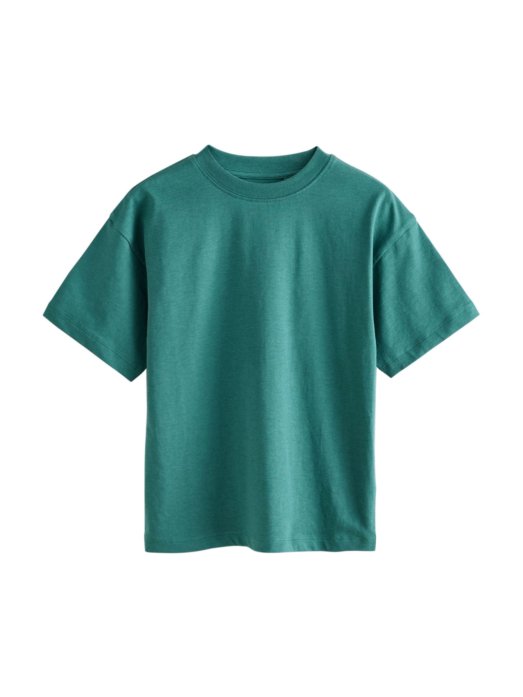 NEXT Jungen Relaxed Fit Kurzarm-T-Shirts, 8er-Pack