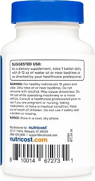 Nutricost Melatonin 10mg, 240 Tablets - 10mg Per Serving, Non-GMO, Gluten Free