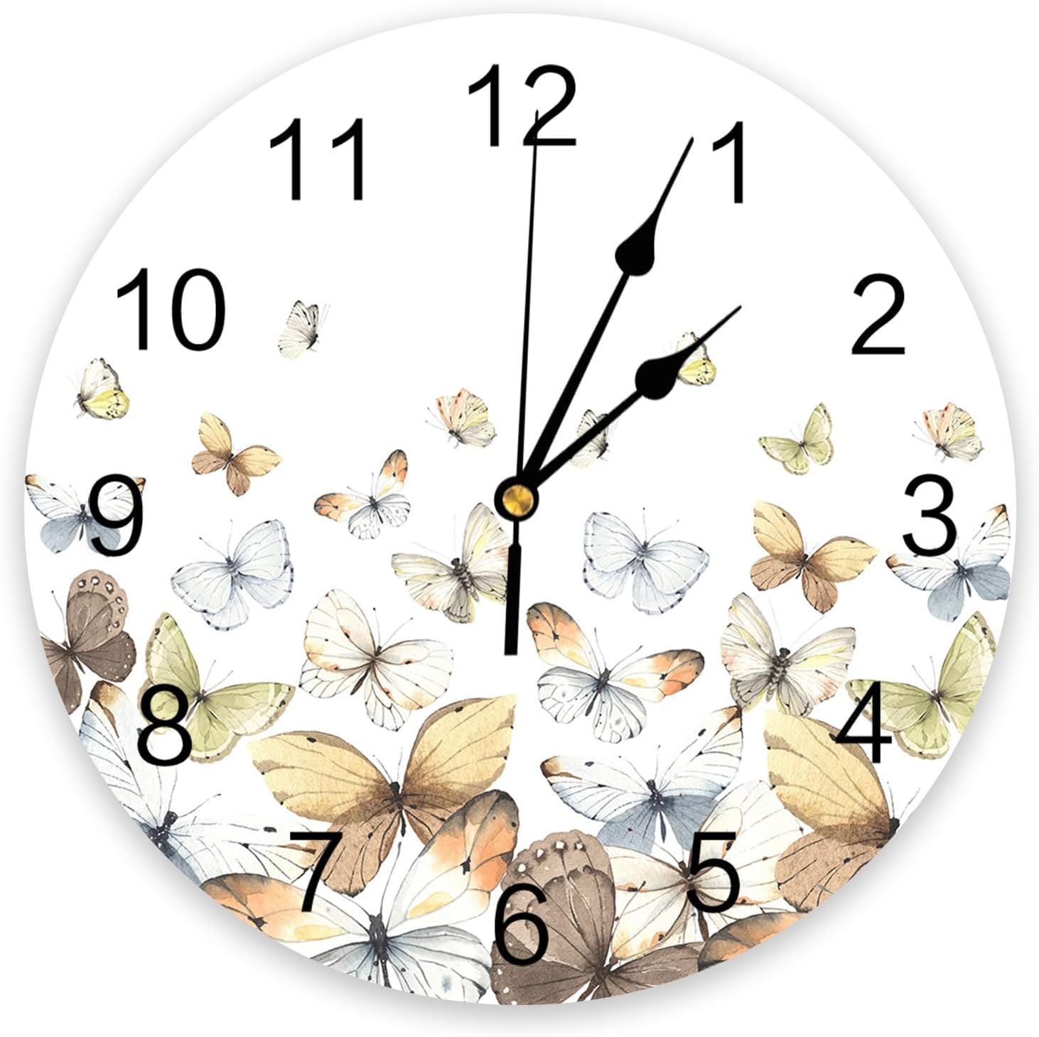 Amazon.com: Zadaling Wall Clock Silent Non Ticking 14 Inch Light ...