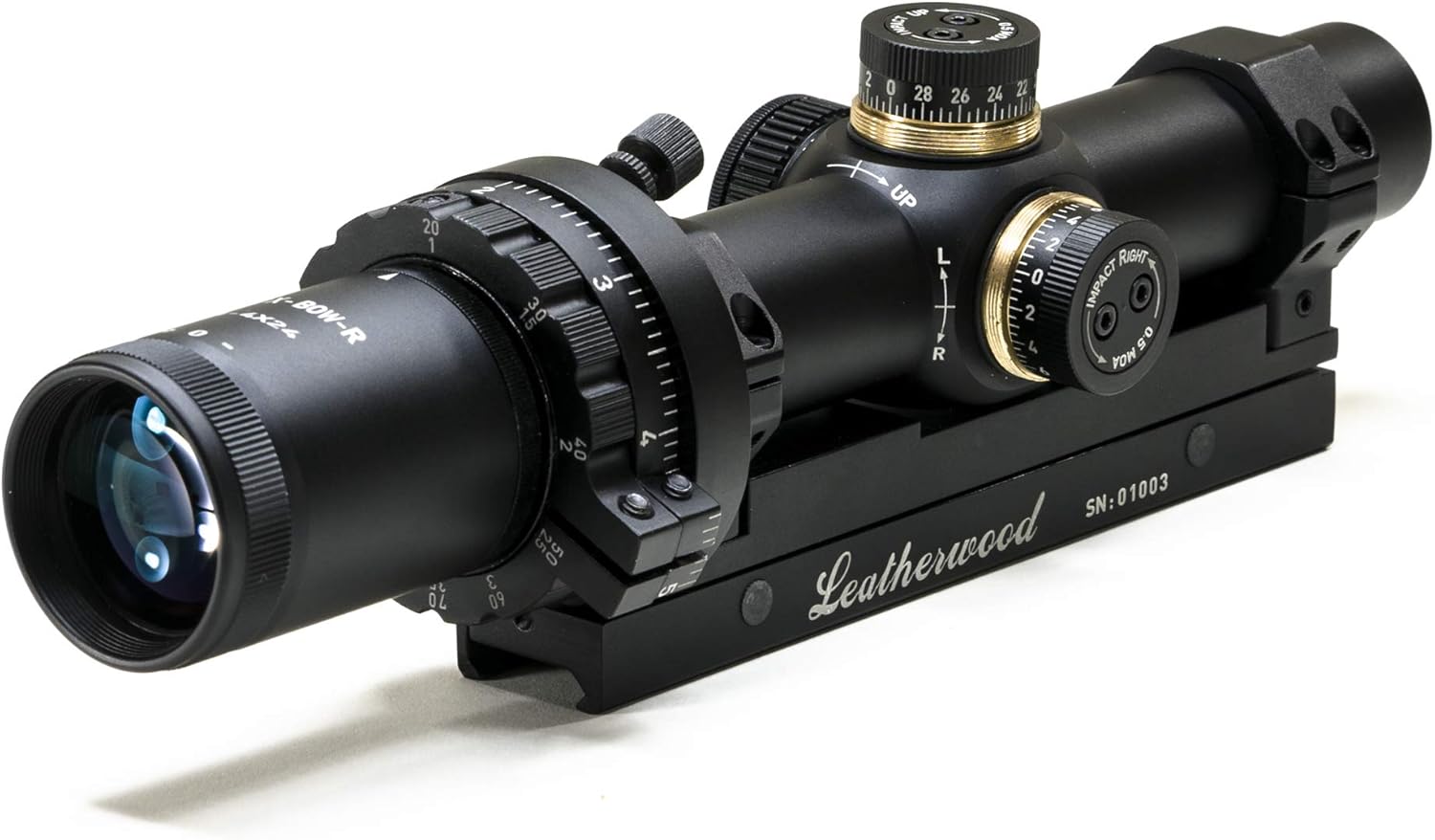 Hi-Lux Art-XBOW 1-4x24 Crossbow Scope – Auto Ranging Trajectory System, 3 MOA Dot Reticle, 20–80 Yard Compensation – Designed for 400 FPS+ Crossbows, Red Illumination
