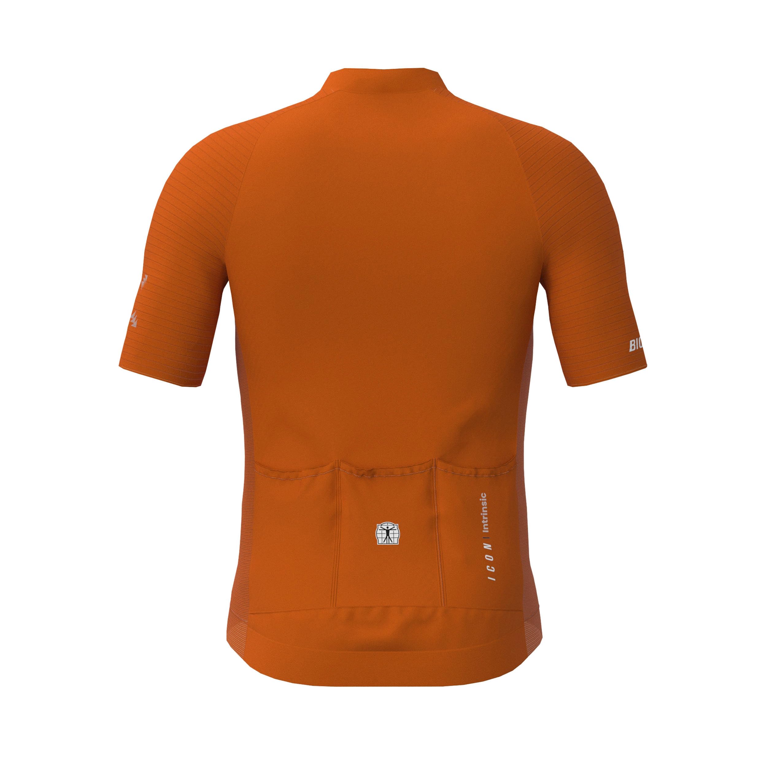 Bioracer Icon Radtrikot Sommer Herren, Rostbraun, Kurzarm, atmungsaktives Gewebe, aerodynamische Passform, Größe 3XL