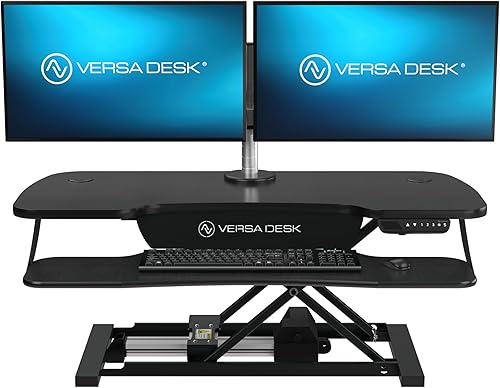 Miniatura 79 de VERSADESK® PowerPro™ Elite 40" x 24" - Convertidor de escritorio eléctrico ancho controlado por aplicación con puerto de carga USB. Eleva hasta 20
