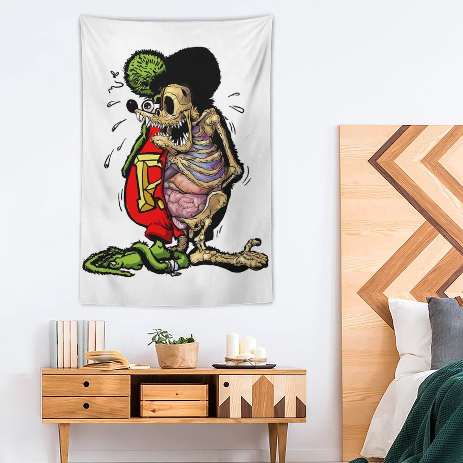 Amazon.co.jp: ラットフィンク 人気 アニメ タペストリー ファッション