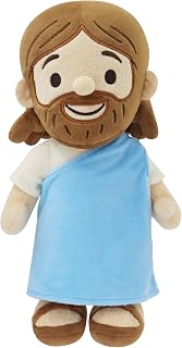 Jesus Plush Doll – Soft Religious Stuffed Animal for Kids – Christian Savior Toy for Easter, Baptism, First Communion, and Sunday School Gifts 12"(Blue Jesus)