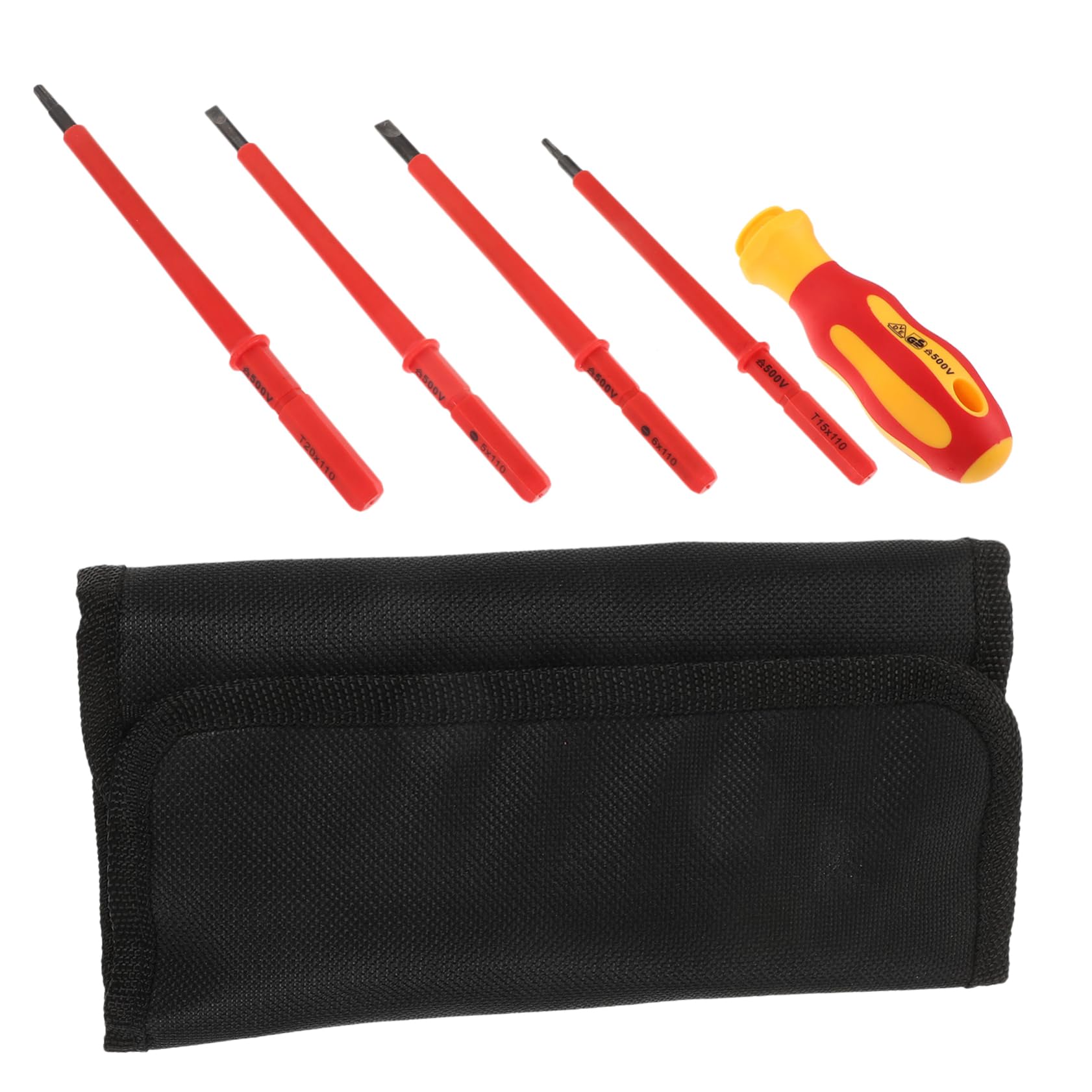 HOMSFOU 4juegos Conjunto De Destornilladores Aislados Herramientas Eléctricas De Bricolaje Para Reparaciones y Mantenimiento Doméstico Kit Completo De Destornilladores De Precisión