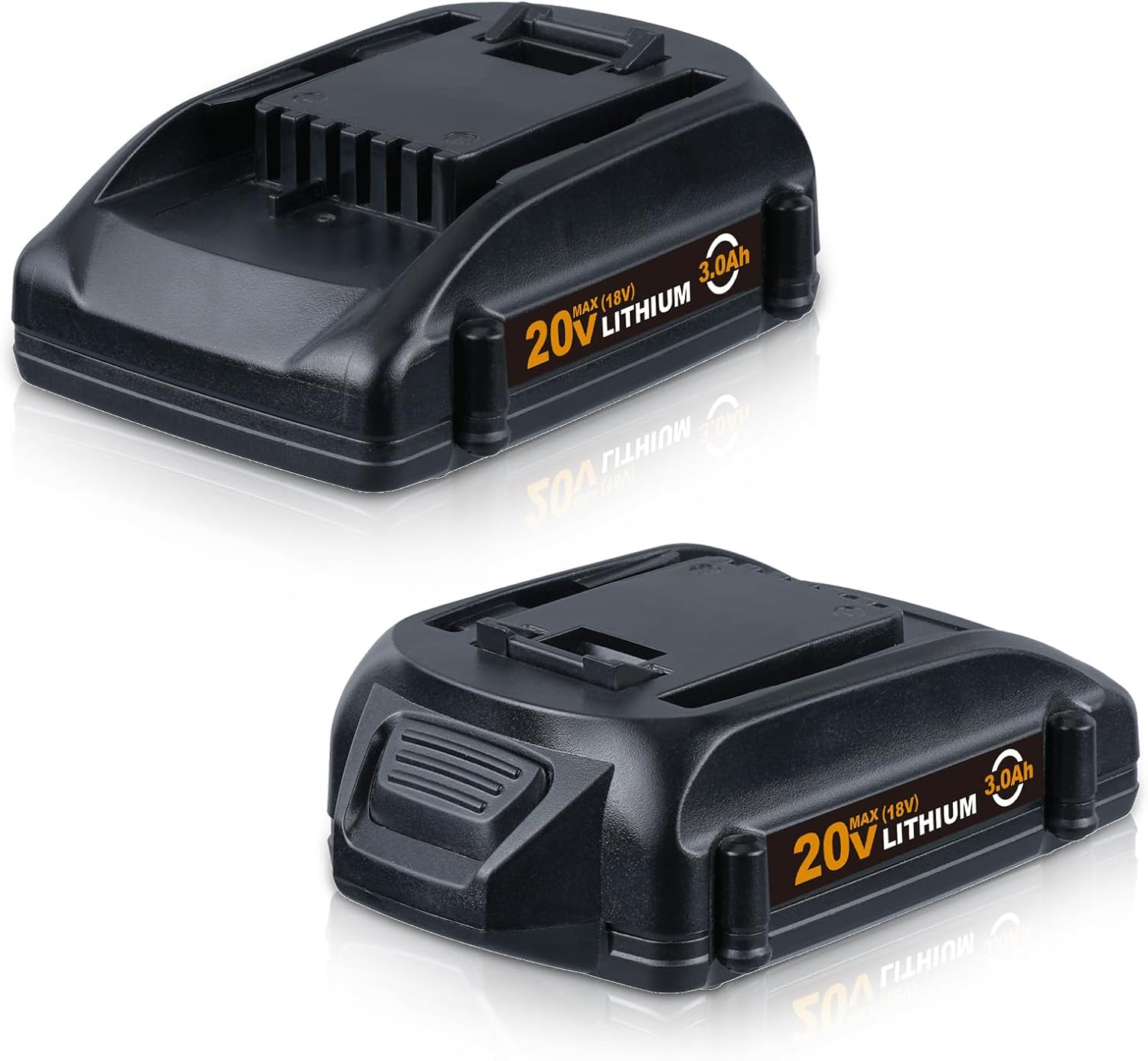 2 Packs WA3520 20V 3.0Ah Replacement for Worx 20V Battery Compatible with Worx Batteries 20V WA3525 WA3577 WA3578 WG151S WG155S WG251S Tools