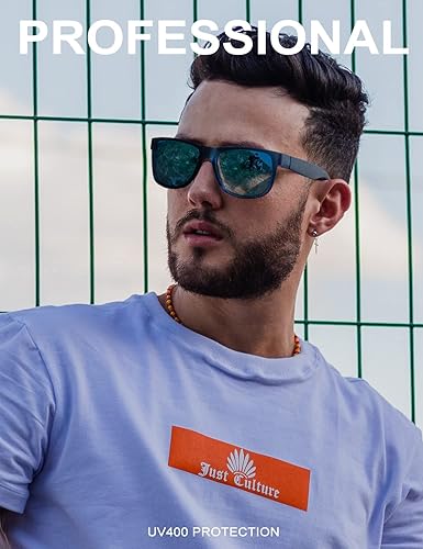Miniatura 2 de ANYLUV Gafas de sol polarizadas para hombre, gafas de sol retro para hombres y mujeres con protección UV para pesca al aire libre, conducción,