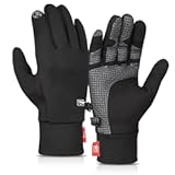 Cevapro Winter Gloves Men Women&comma; Touchscreen Warm Running Gloves Windproof Thermal for Cold Weather Cycling Driving Hiking
