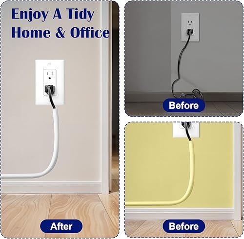 Miniatura 3 de Cable de hebilla lateral de 39 pulgadas para 1 cable, kit de canaleta para montaje en la pared, cubierta de cable de extensión de TV para ocultar