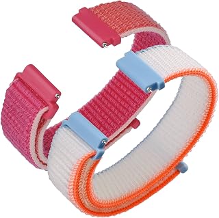 Nylon Sport Loop Watch Bands, 2 Packs Quick Release Adjustable Strap 16mm 18mm 19mm 20mm 22mm
