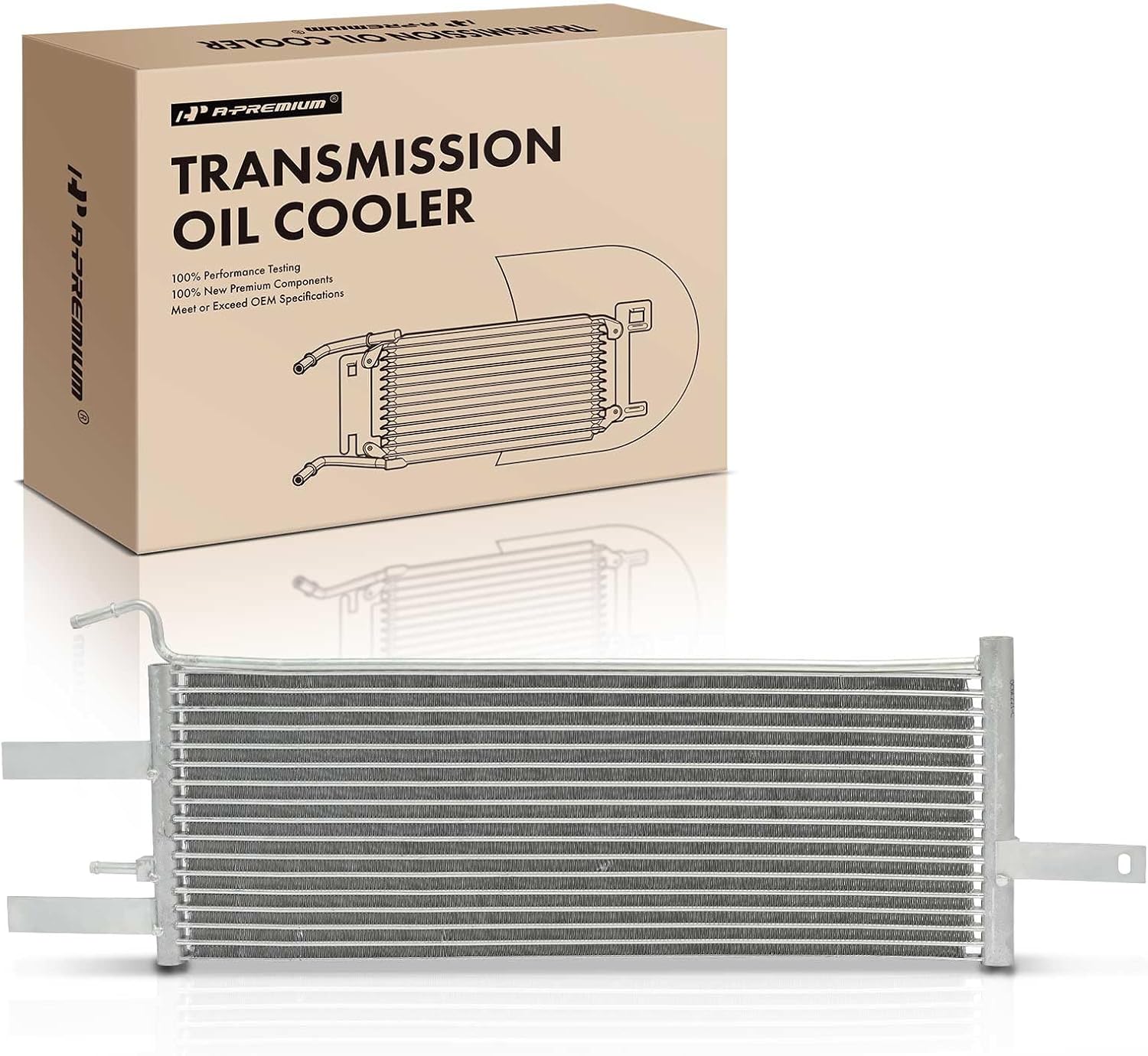 A-Premium Transmission Oil Cooler with Bracket Compatible with Nissan TITAN 2017-2021, TITAN XD 2017-2020, 5.6L