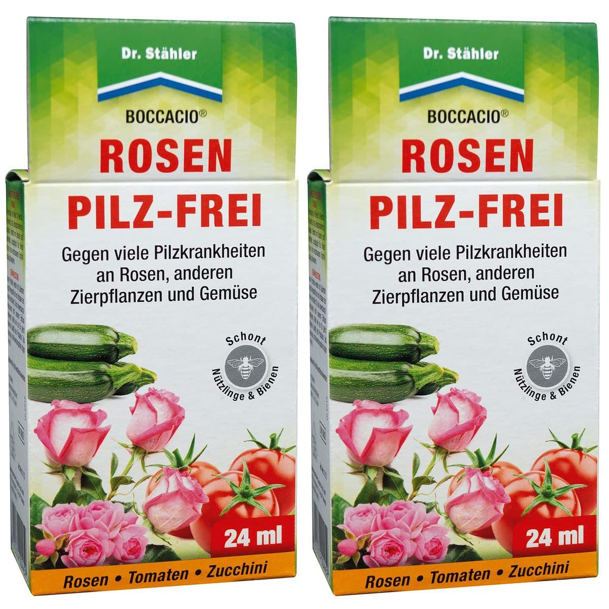 2 x Dr. Stähler BOCCACIO® Rosen Pilz-Frei 24 ml - Flora Sparpaket