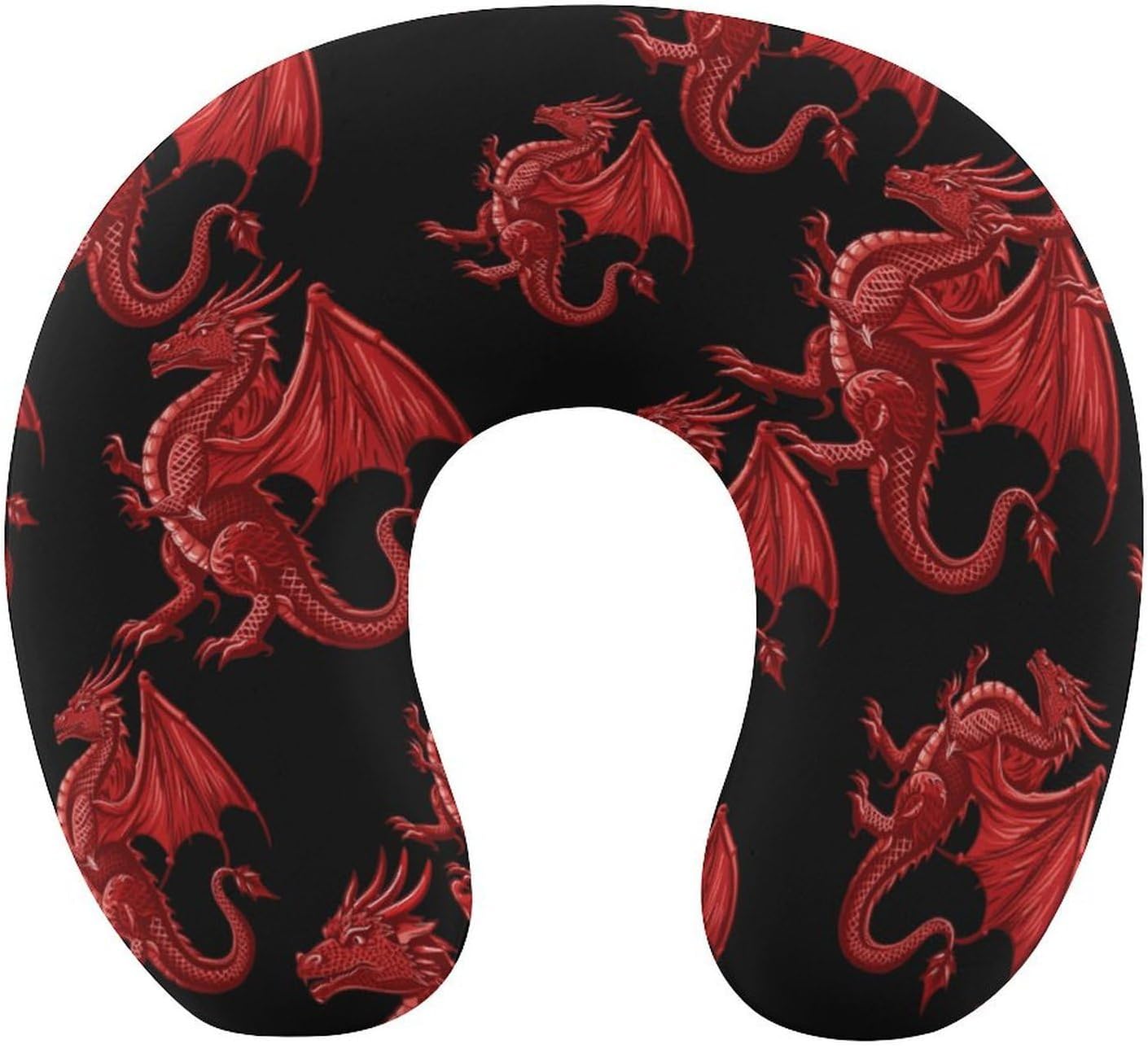 Welsh Dragon Travel Pillow U Shape Neck Pillow Washable Pillowcase for Sleeping Chair