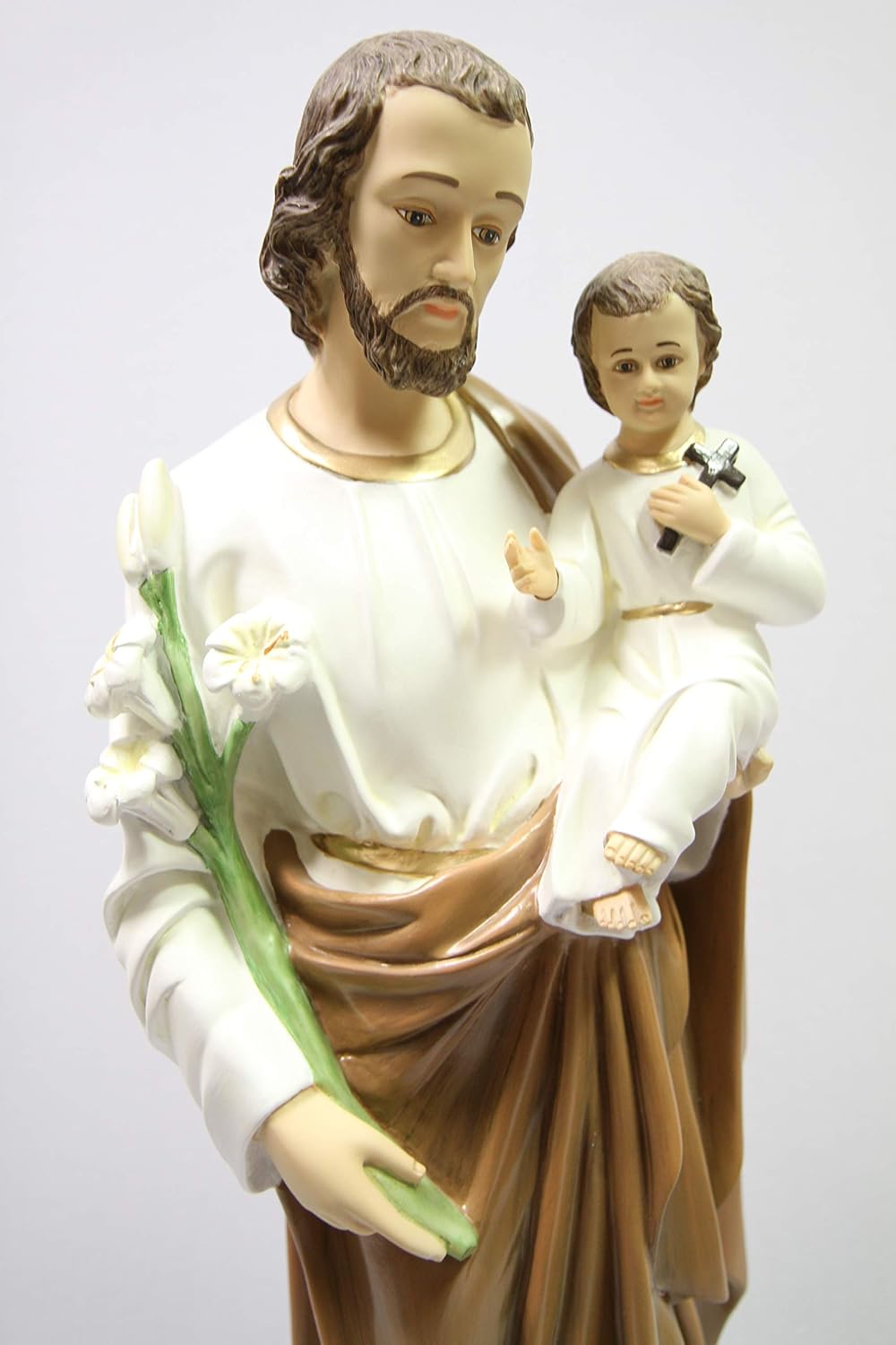 Vittoria Collection 32 Inch Saint St Joseph Italian Statue Sculpture Figurine Made in Italy Indoor Outdoor