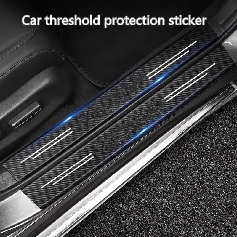 に適合 スズキ に適合 サムライ カーボンファイバー 車 ステッカー ドア トランク プロテクターストリップ 傷防止 デカール イン