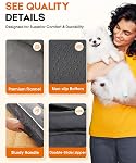 Orthopedic XL Dog Bed for Large Dogs, Non-Slip Bottom with Washable Cover | Waterproof, Machine Washable, Removable Cover, Egg Foam, Four-Sided Bolster, Joint Pain Relief, Senior Dogs, Gray Dog Bed
