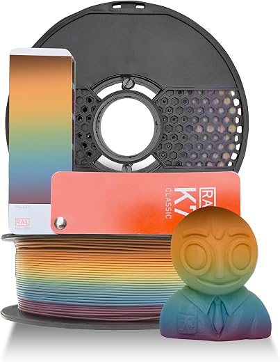 NFIL3D 1KG Net HS PLA+ Dull Rainbow - 3D Printer Filament | Filaments for 3D Printer| 1.75mm| Accuracy - +/- 0.015mm | 100...