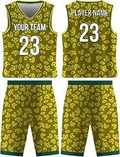 SGS Custom Nature Basketball Uniform, Personalized Reversible Or Non-Reversible Uniform with Name and Number for Unisex