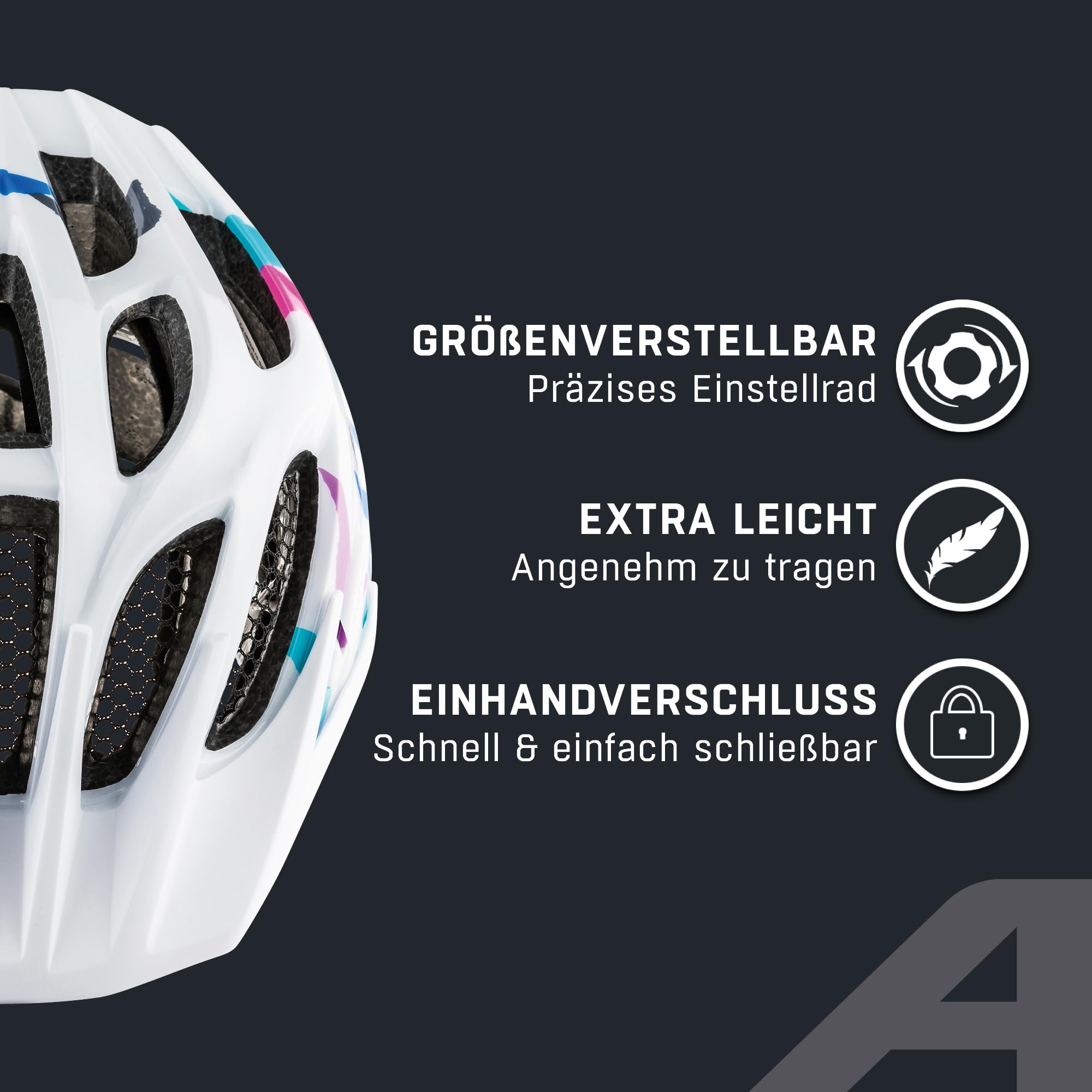 ALPINA FB JR. 2.0 - Stoßabsorbierender, Leichter & Stabiler Fahrradhelm Mit nachrüstbarem LED Für Kinder