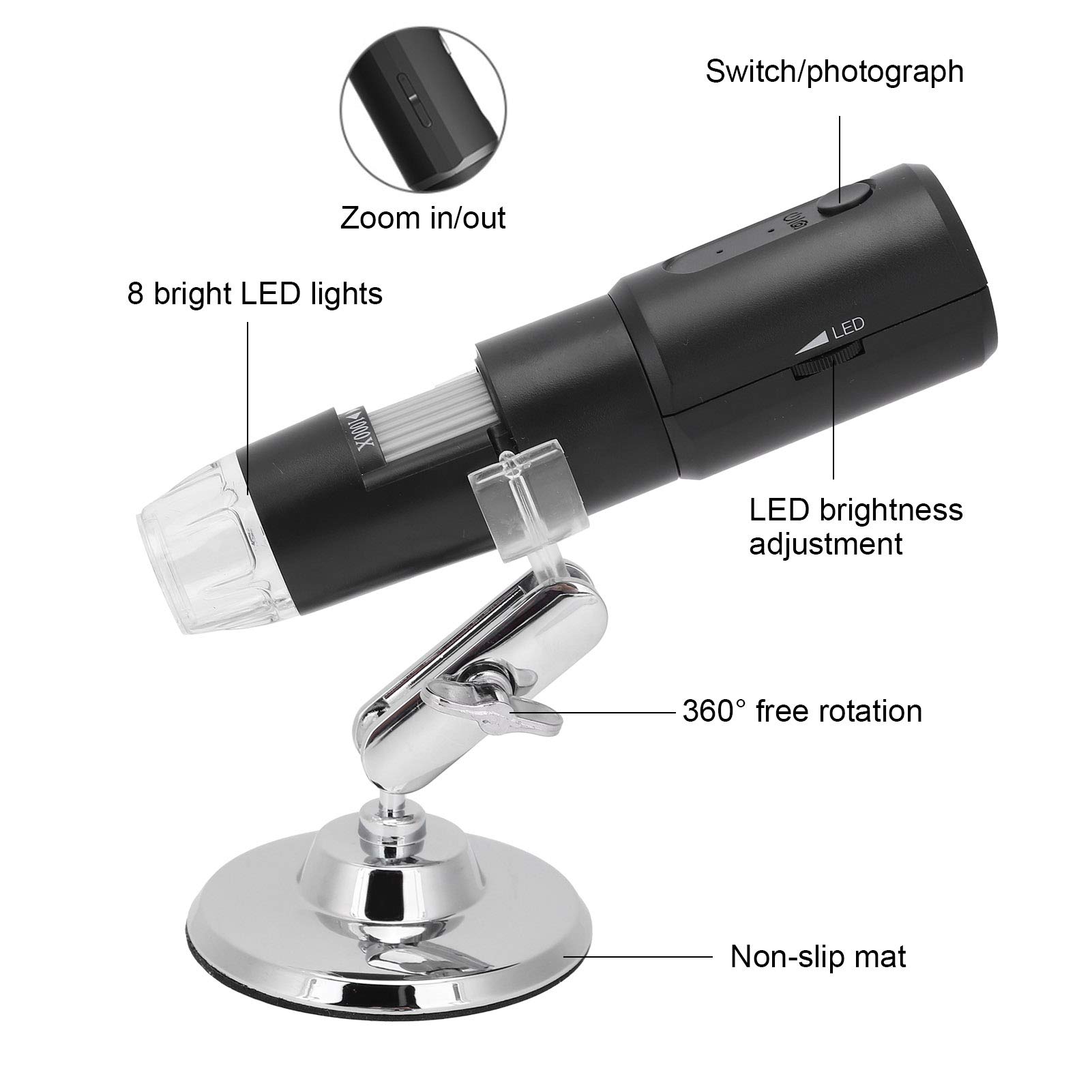Amazon.co.jp: Wifi Digital Microscope, Electron Microscope