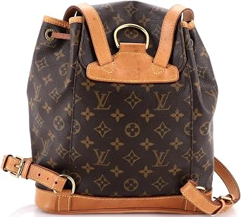 Pre-Loved Vintage Montsouris Backpack Monogram Canvas MM, Brown