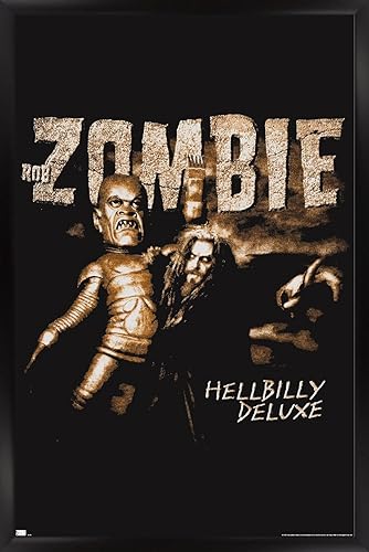 Trends International Rob Zombie - Póster de pared Hellbilly Deluxe, 22.37 x 34.00 pulgadas, versión enmarcada en negro