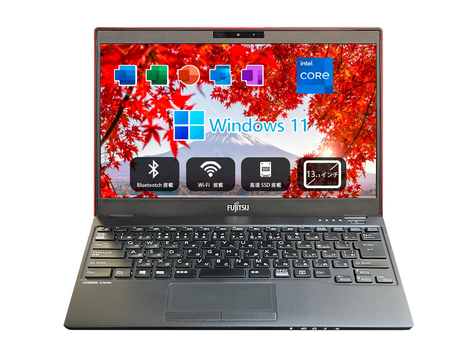 富士通 U939/A/ノートパソコン/SSD512GB/Windows11 富士通 中古ノートパソコン Windows11搭載 WPS付き 富士通U939