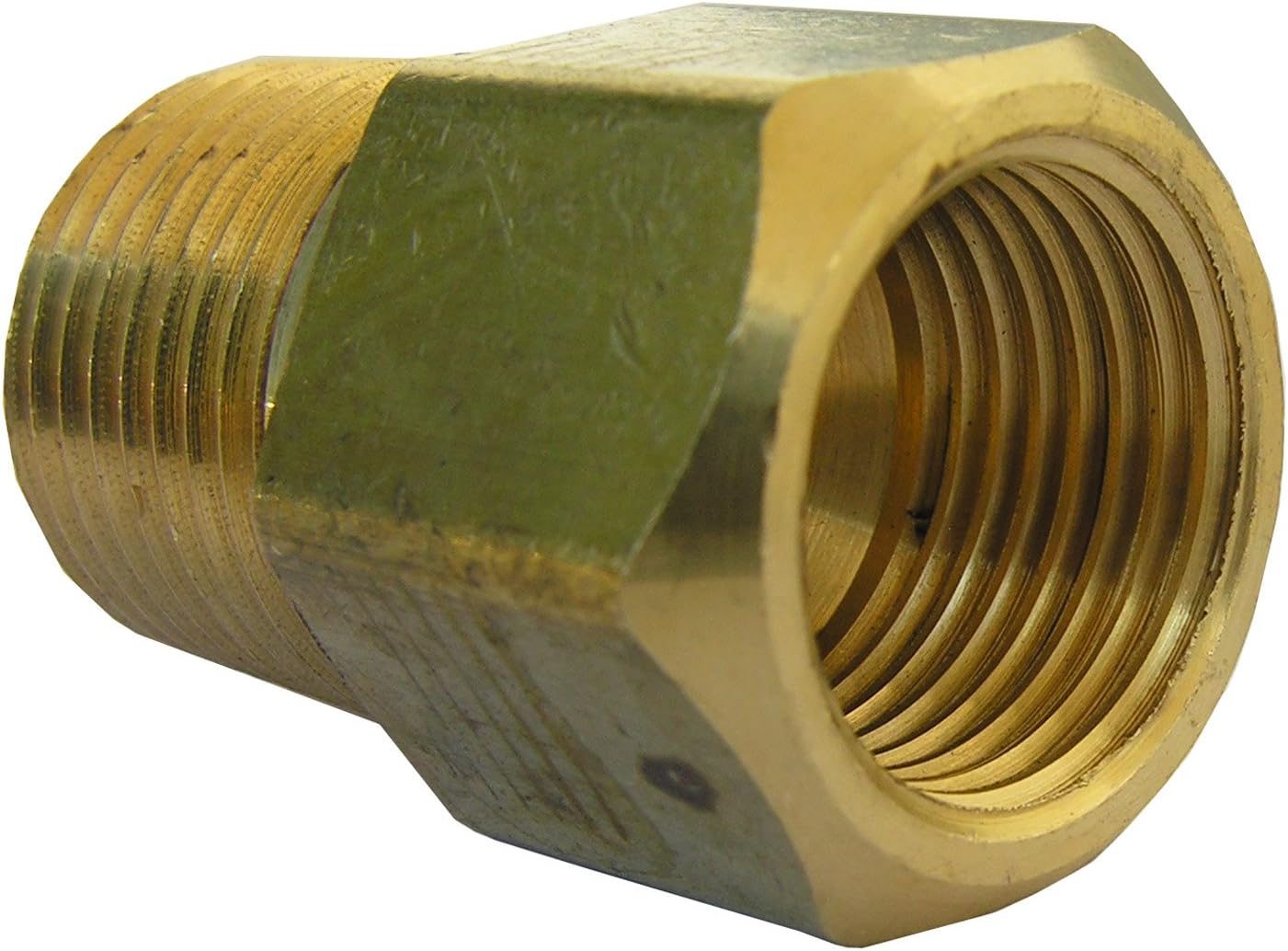 LASCO 17-6787 1/2-Inch Female Flare by 3/8-Inch Male Pipe Thread Brass Adapter