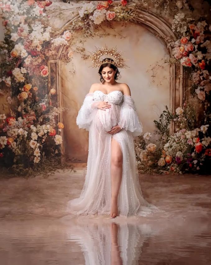 Fondo Fotográfico Kate 7x5ft con Estampado Floral Primavera miniatura 3