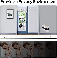 Vista 7 de HOMEIDEAS - Cortinas de puerta francesas (2 unidades)