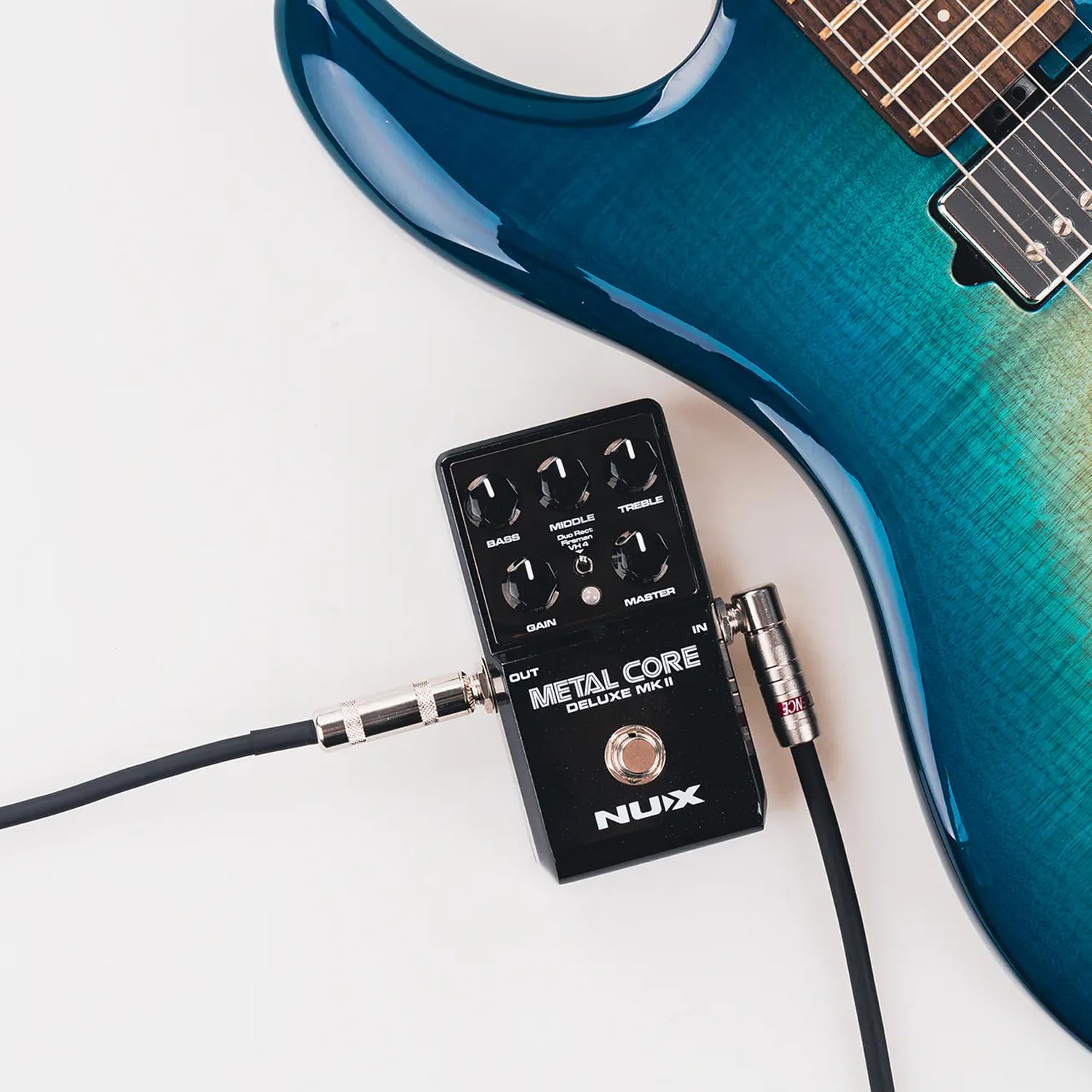 NU-X | Metal Core Deluxe mkII Pedale Con 3 Selezionabili Ad Alto Guadagno Valvole Amp Modelli