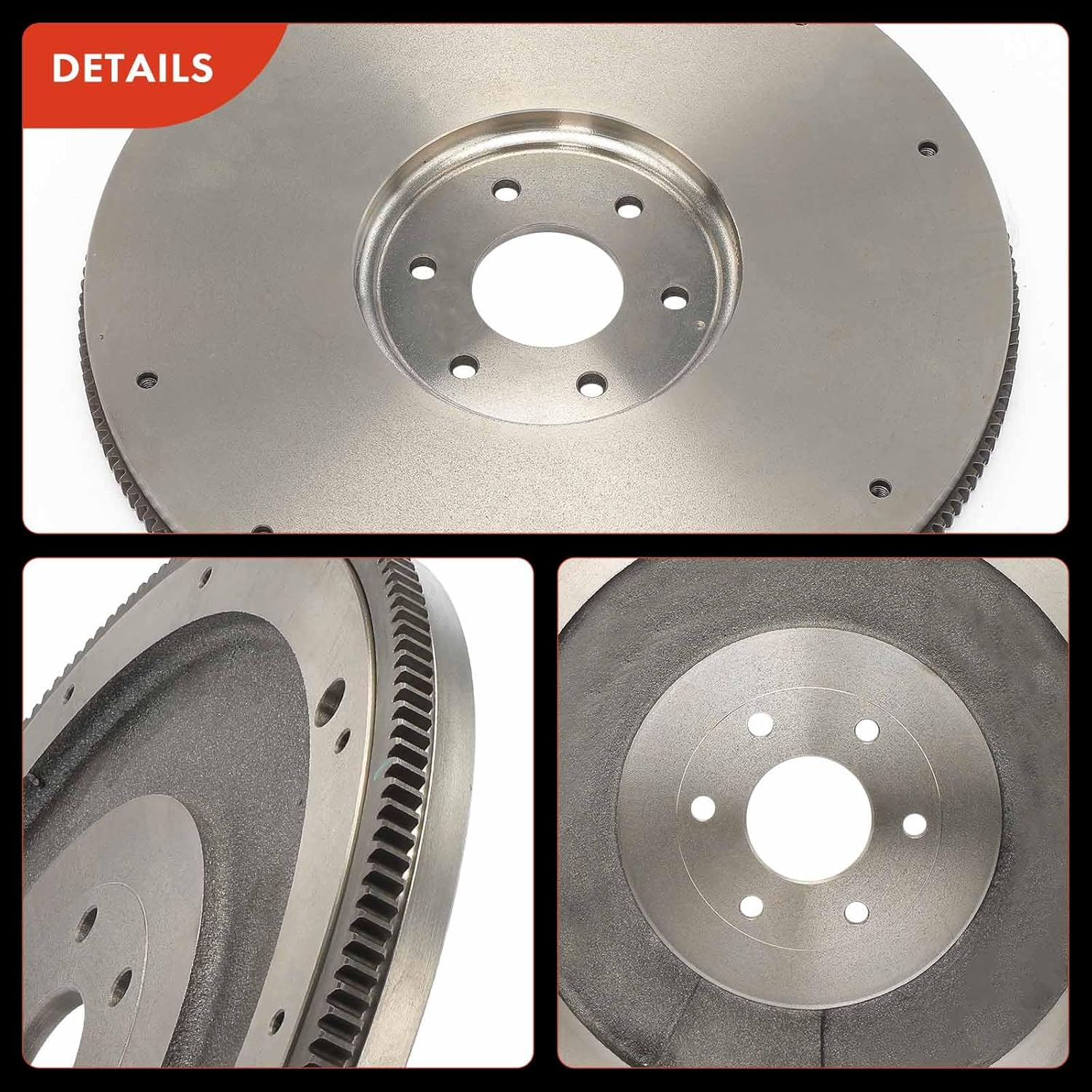 A-Premium Clutch Flywheel Compatible with Ford F-250 1987-1996, F Super Duty 1988-1997, F-250 HD 1997, F-350 1987-1997, 7.5L, Manual Transmission, 6 Bolt Holes, 180-Teeth