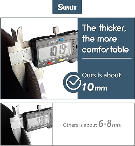 Miniatura 2 de Sunlit Juego de 2 tapetes antifatiga para cocina (tamaño 28 x 17 pulgadas y 47 x 17 pulgadas), antideslizante, impermeable, cómodo, tapete de pie