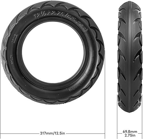 Miniatura 3 de Neumático y tubo interior de repuesto de 12.5 x 2.75, tubo de neumático de motocross de 12 12 x 2.75 para Razor MX350 MX400 Dirt Rocket, X-Treme