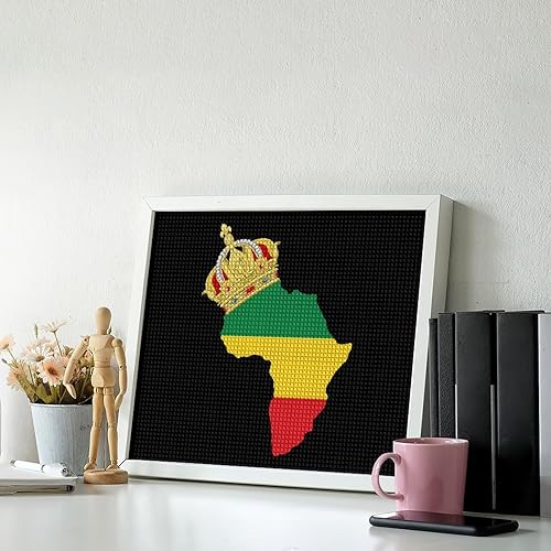 Miniatura 4 de African American Pride Full Square Drill Diamond Art Painting Kits for Adults Home Wall Art Decor Crafts