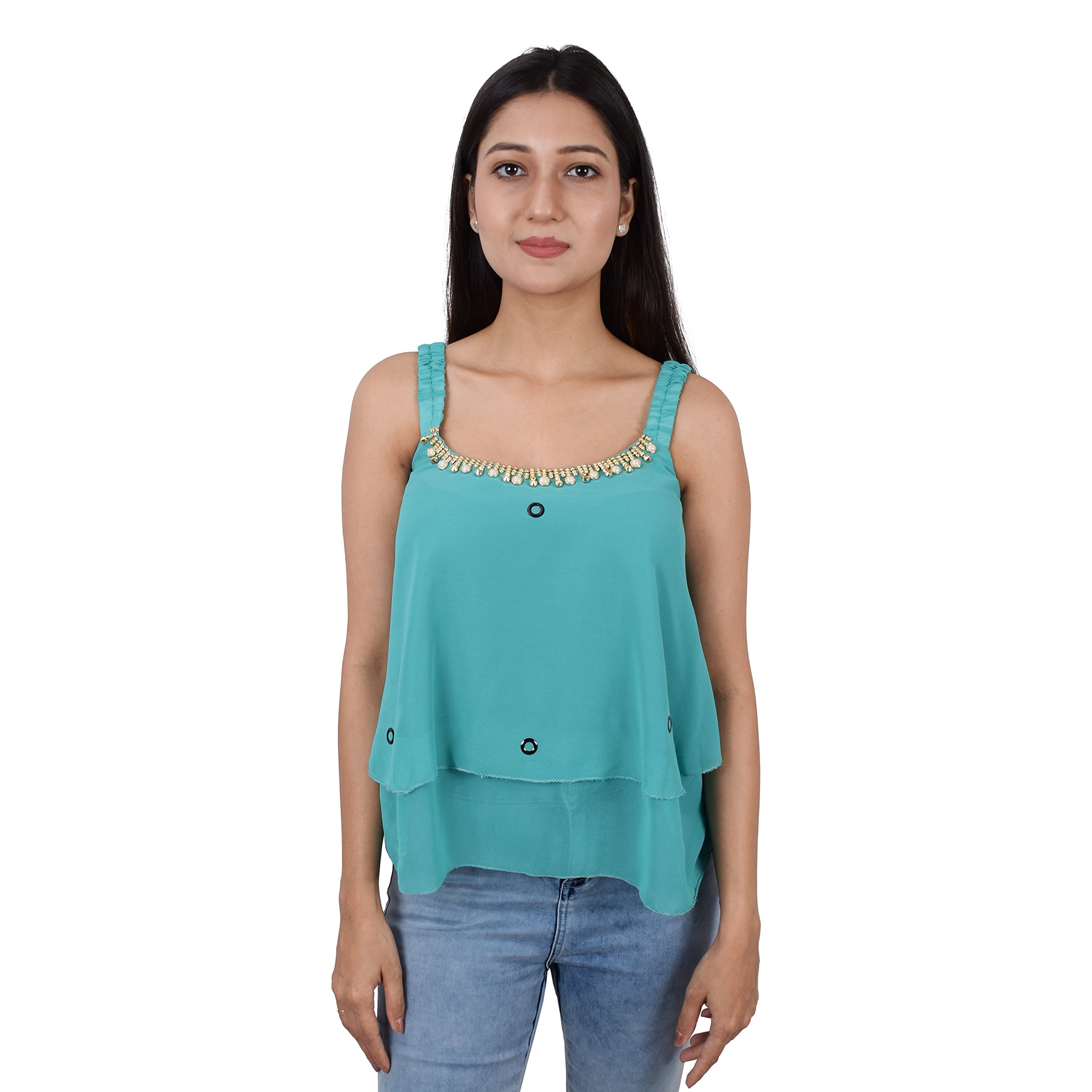 ADII Collection Women's Top (Sea Green, 34)-picture-54