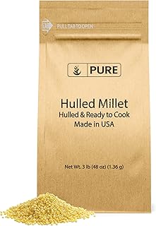 Pure Original Ingredients Hulled Millet (3 lb) Whole Grain, Hulled & Ready To Cook, Healthy Substitute For Rice