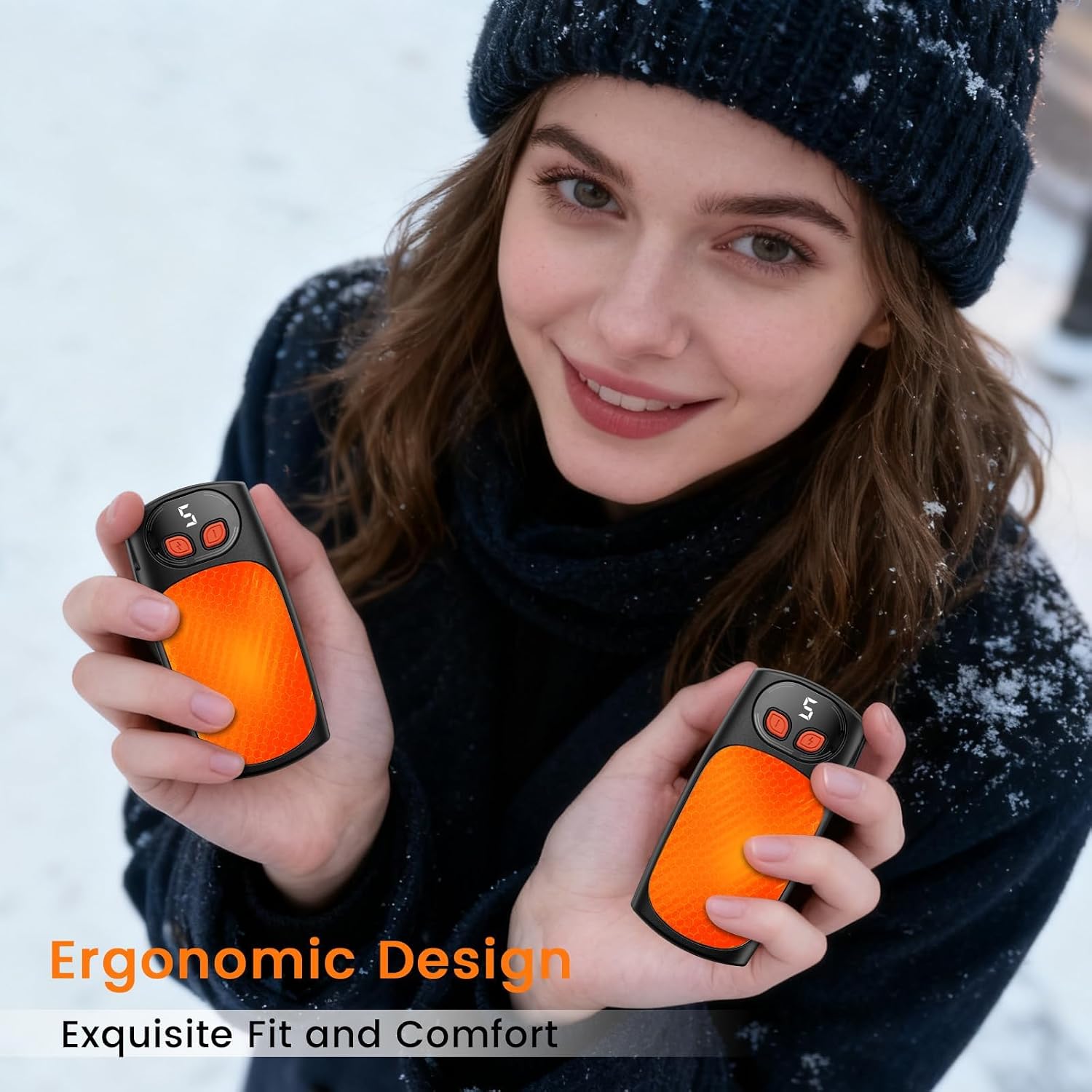 Hand Warmers Rechargeable 2Pack,AI Electric Hand Warmers 20Hrs Long Safe Heat,Max 131℉, with LED Display,Portable Pocket Heater for Skiing,Raynauds, Hunting Essentials,Gifts for Christmas,Men Women