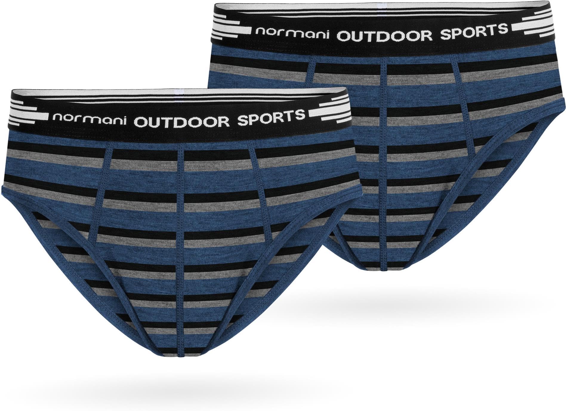 normani Herren 2er Pack Merino Slipper Unterhose Boxershorts Unterwäsche Retroshorts - 100% Merinowolle