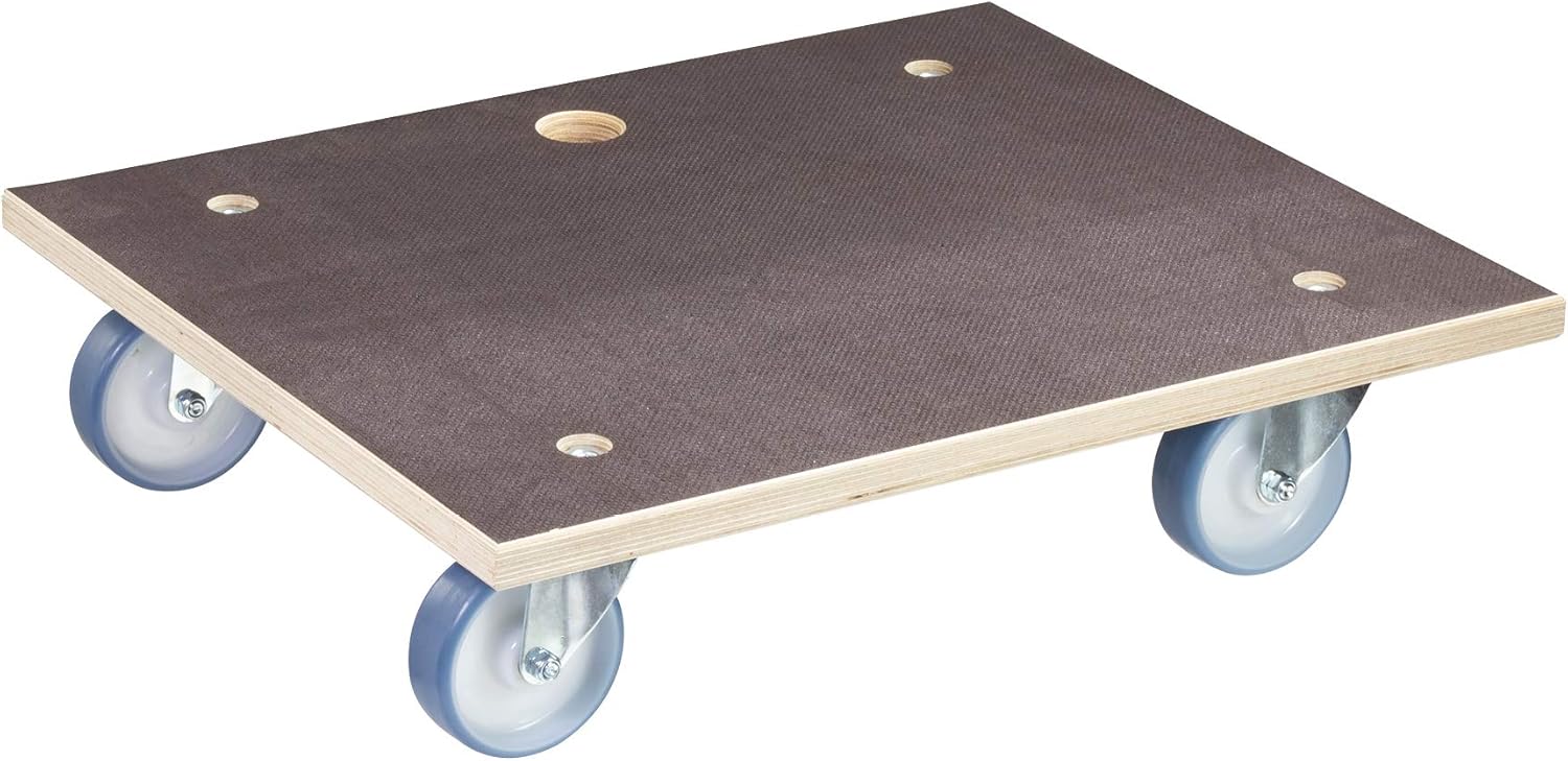 WAGNER, Brown, (L) 59 x (W) 49 x (H) 15 cm, soft wheels.
