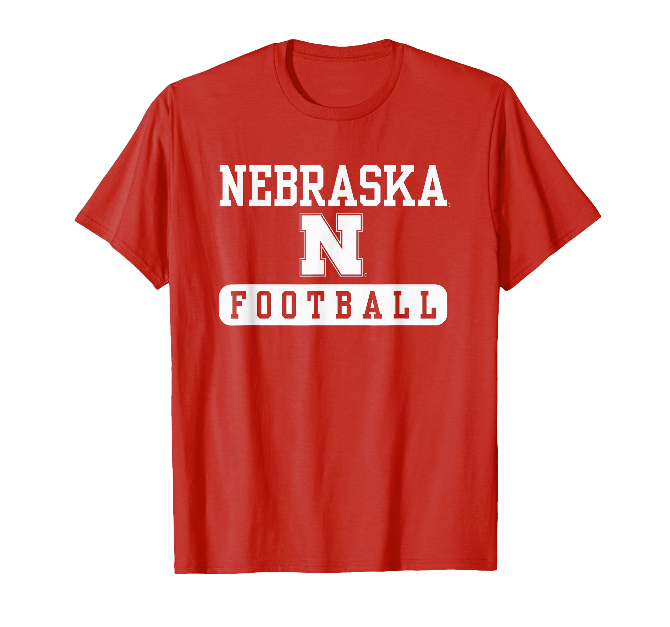 Elite Authentics Nebraska Cornhuskers Football Red T-Shirt