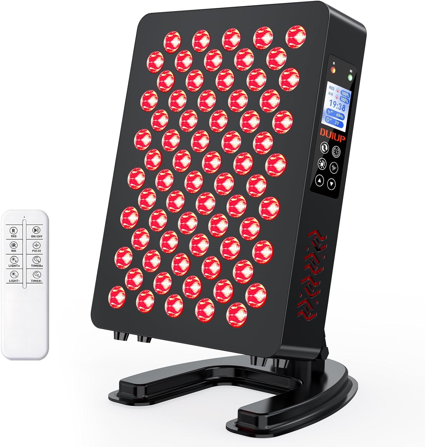 Red Light Therapy for Body & Face, Red Near Infrared Light 610-920nm with Timer and Adjustable Stand, Touch & Remote Control, 70 LEDs. Clinical Grade Panel for Energy, Pain, Skin, Recovery