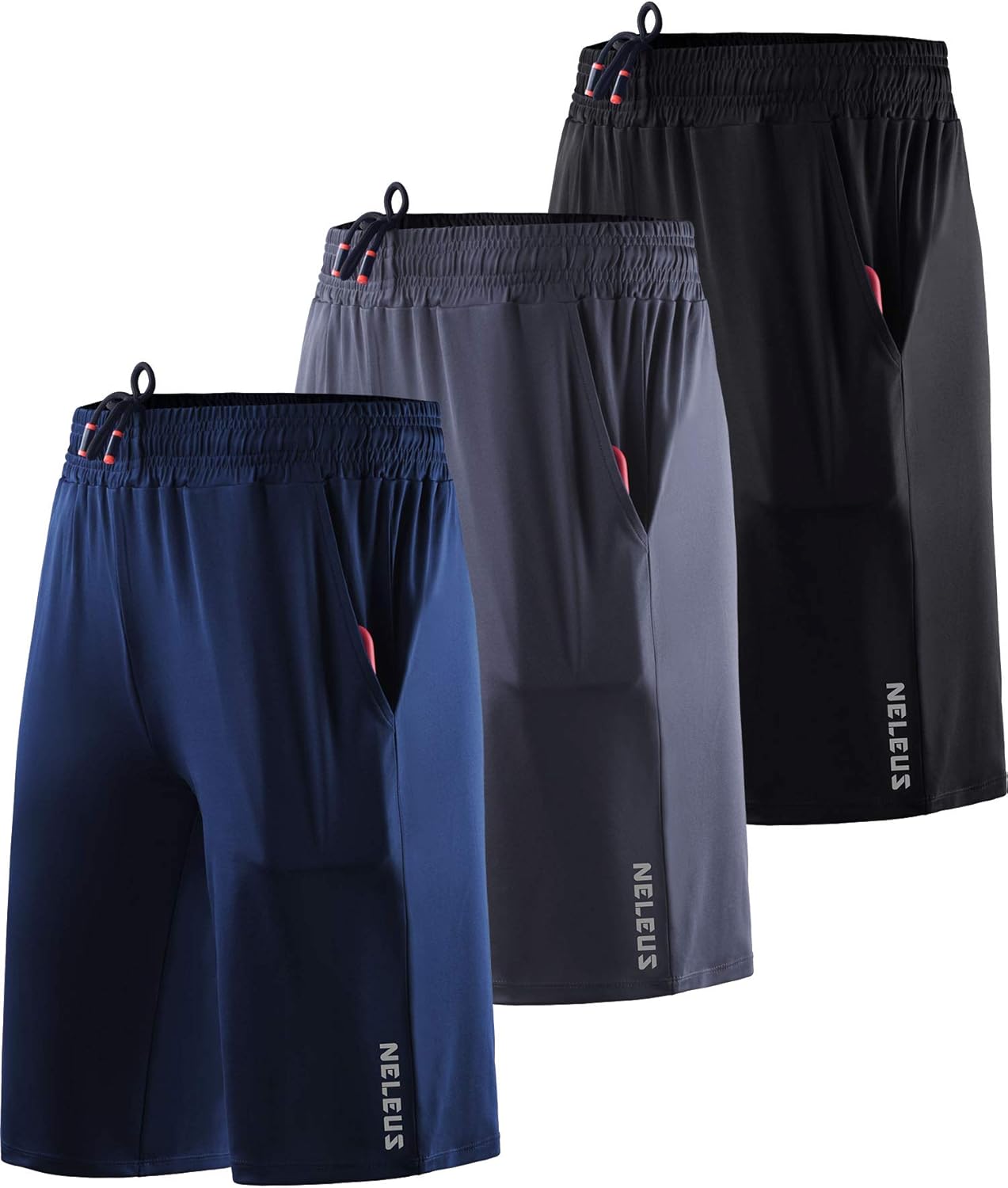 NELEUS Women’s Lightweight Running Shorts Workout Athletic Short for Yoga with Pocket