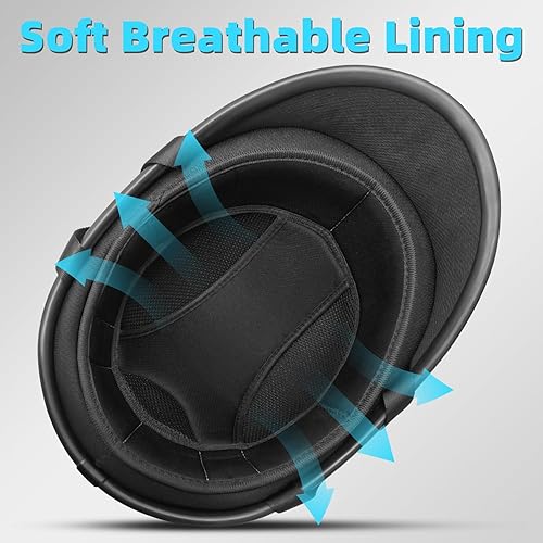 Miniatura 5 de Medio casco para motocicleta, aprobado por DOT, vintage, cara abierta, unisex, para adultos, para motocicleta, scooter, ciclomotor, Street Cruiser