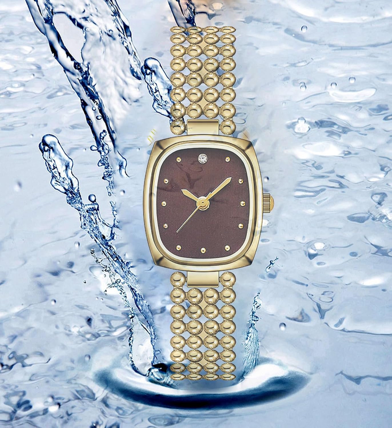 BESTKANG Gold Watches for Women Retro Ladies Quartz Wrist Watch Small Square Elegant Luxury Bracelet Women's Watch - Image 5