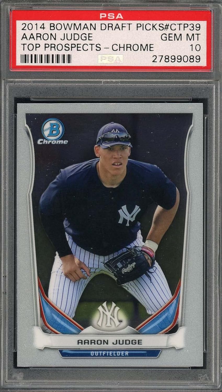 Aaron Judge 2014 Bowman Draft Picks Chrome Rookie Card #CTP39 | PSA 10 Gem Mint (Cert #27899089) Topps Bowman Baseball Collectible