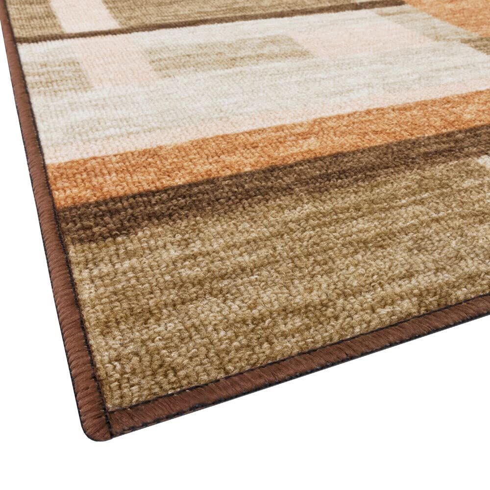 emmevi Tappeto Cucina Bordato Colori Accesi Passatoia Antiscivolo Lavabile Mod.FAKIRO DIS_38 57X240 BEIGE